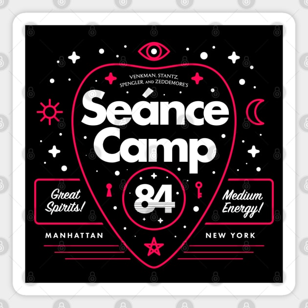 Venkman, Stantz, Spengler & Zeddemore Seance Camp 1984 New York Magnet by thedesigngarden